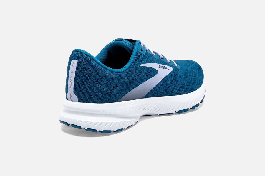 Brooks Israel Launch 7 Road Running Shoes Womens - Blue/Silver - WMY-490237